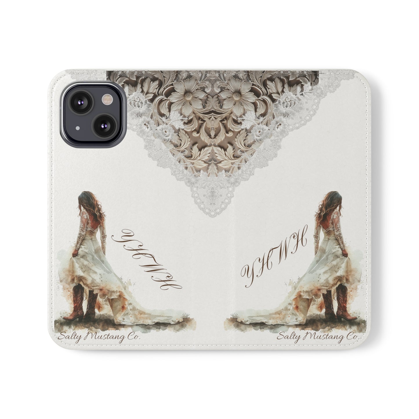 Leather & Lace YHWH Flip Cases (Samsung AND iPhone)