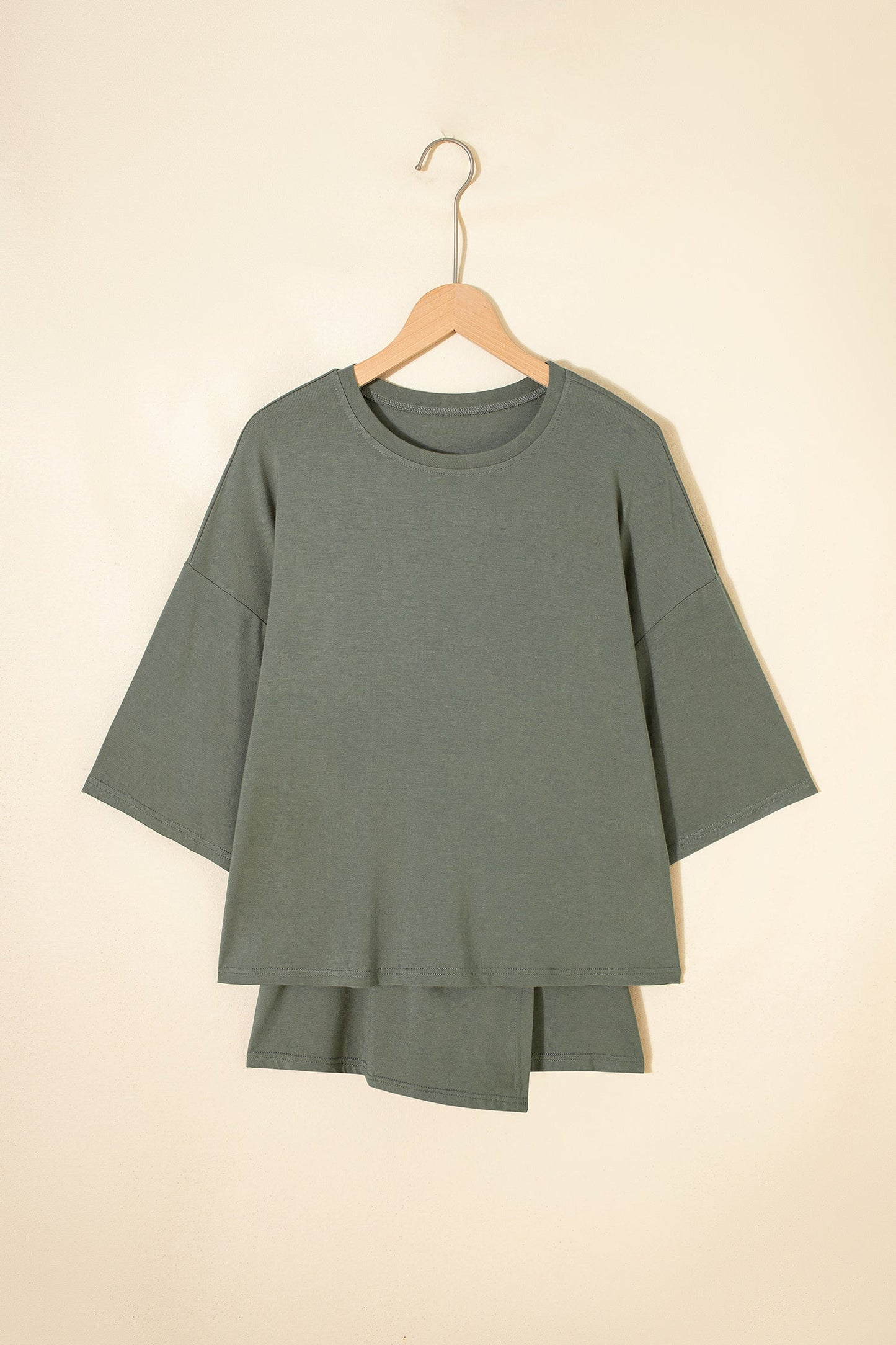 Solid Oversize Tee & Tie-Wrap Mini Skort Set