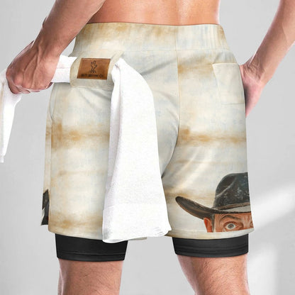 Peekaboo Sports Beach Shorts