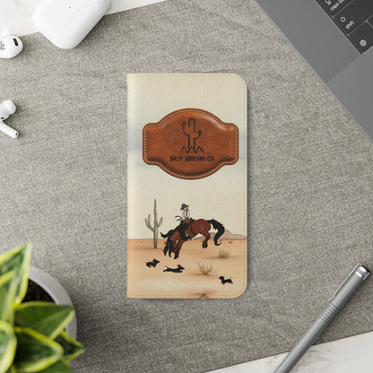 Salty Mustang Co. Lady Puncher Flip Wallet Phone Case (Samsung & iPhone)