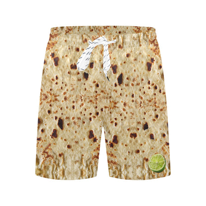 Tortilla & Lime Mid-Length Beach Shorts