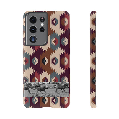 Southwest Pattern Team Roper Band Samsung Tough Cases