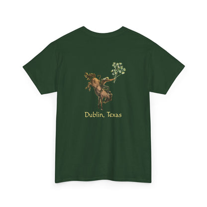 Dublin, Texas Shamrock Bronc Rider Unisex Heavy Cotton Tee