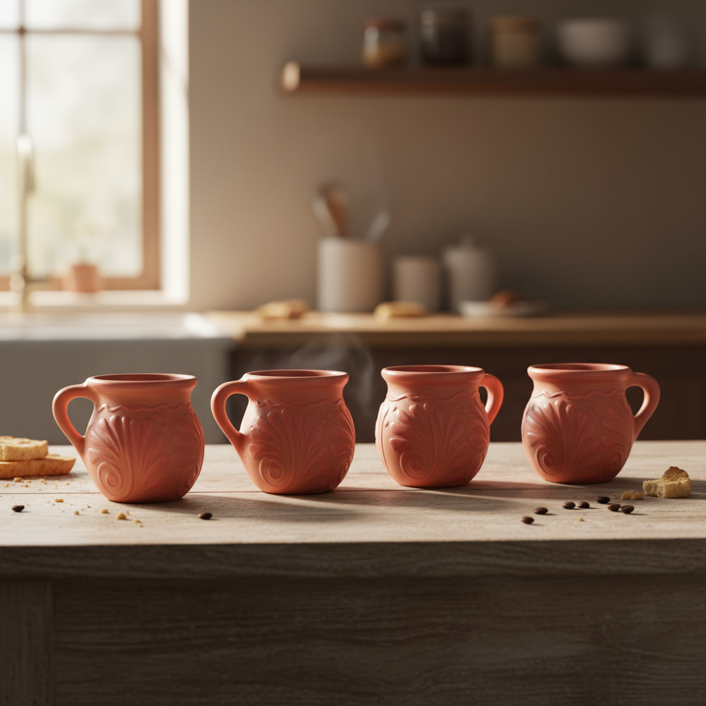 Pink Talavera Mug | Authentic Handmade Mexican Clay Jarrito