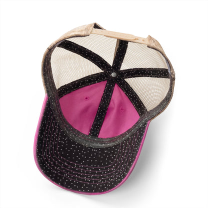 Women's Washed Mesh-Back Cap Embroidered Brand