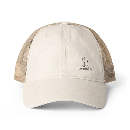 Women's Washed Mesh-Back Cap Embroidered Brand