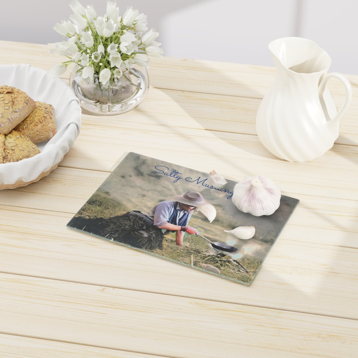 Cowboy with Skillet Cutting Board