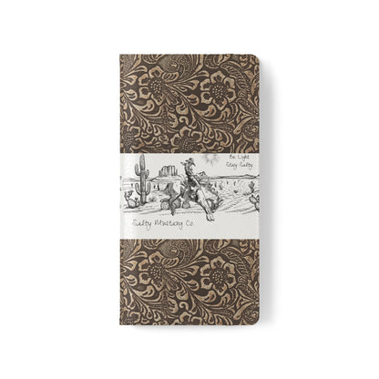 West Texas Bronc Rider, Leather Print Flip Cases - Android