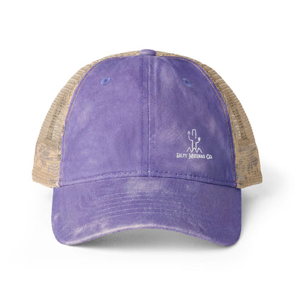 Women's Washed Mesh-Back Cap Embroidered Brand