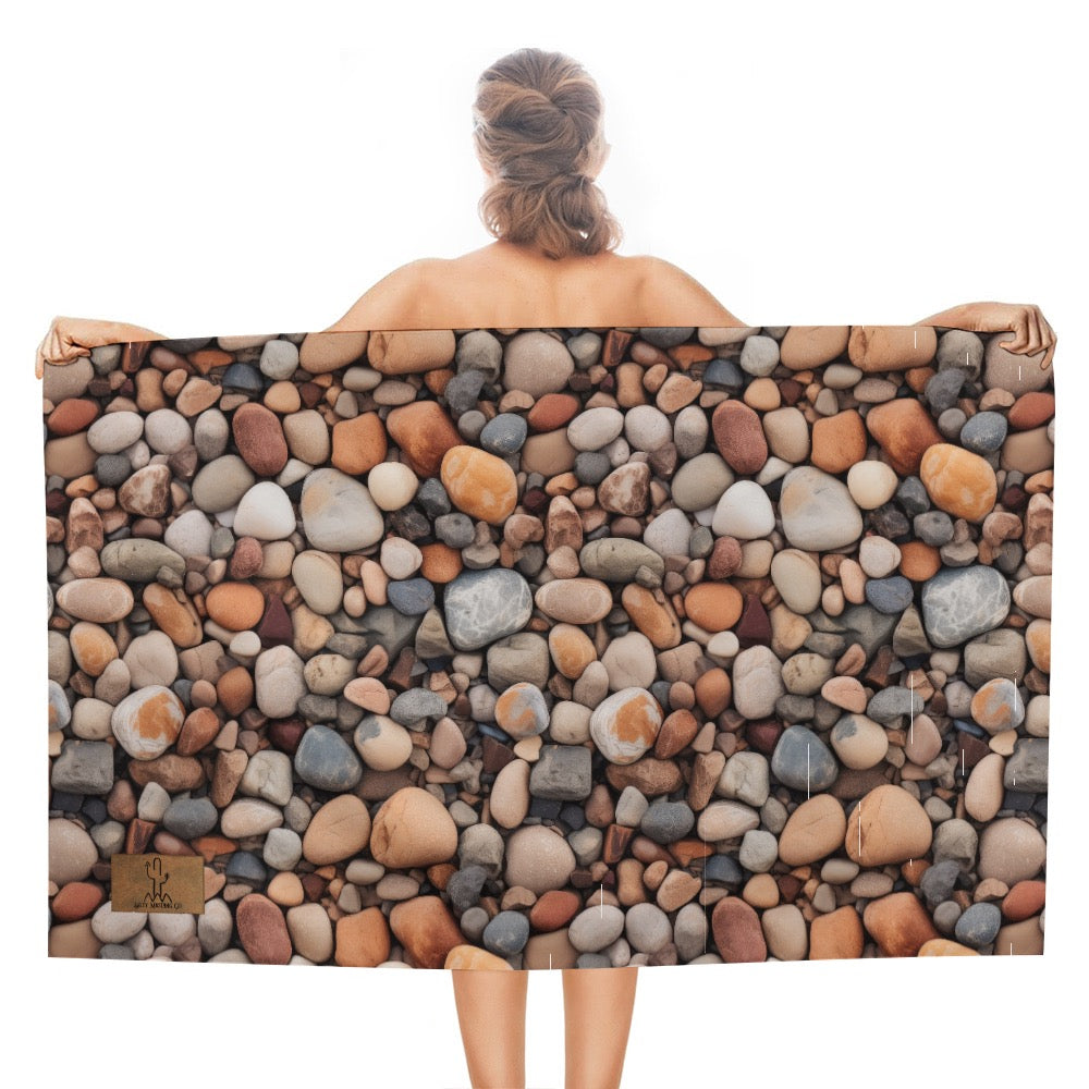 Light River Stone Beach Towel