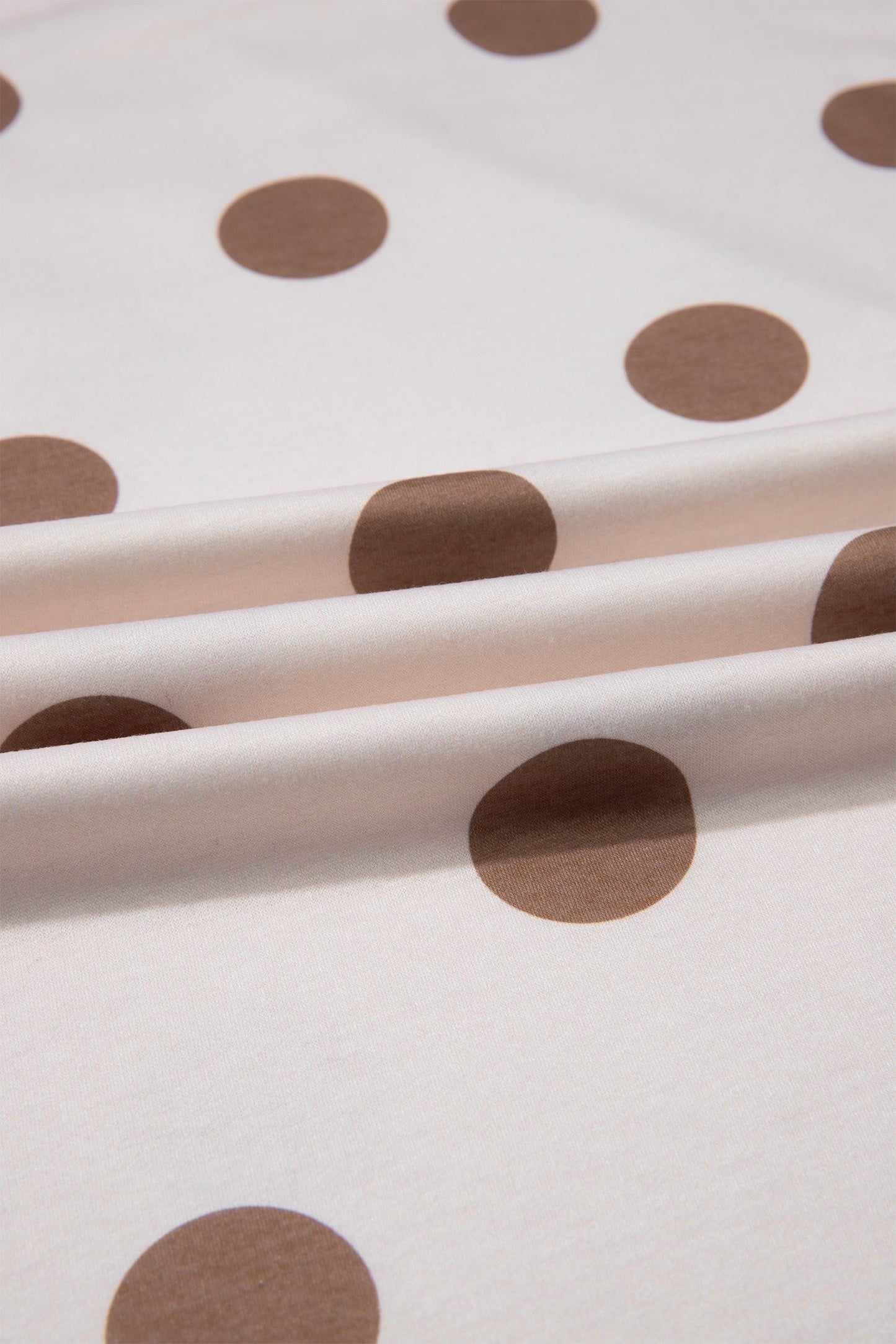 Polka Dot Wide Leg Elastic Waist Pants