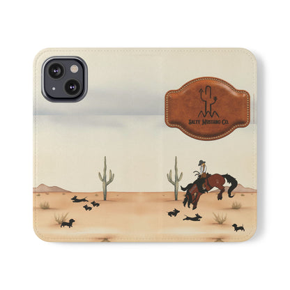 Salty Mustang Co. Lady Puncher Flip Wallet Phone Case (Samsung & iPhone)