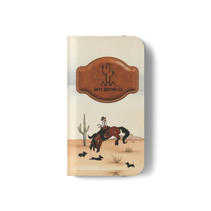 Salty Mustang Co. Lady Puncher Flip Wallet Phone Case (Samsung & iPhone)