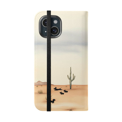 Salty Mustang Co. Lady Puncher Flip Wallet Phone Case (Samsung & iPhone)