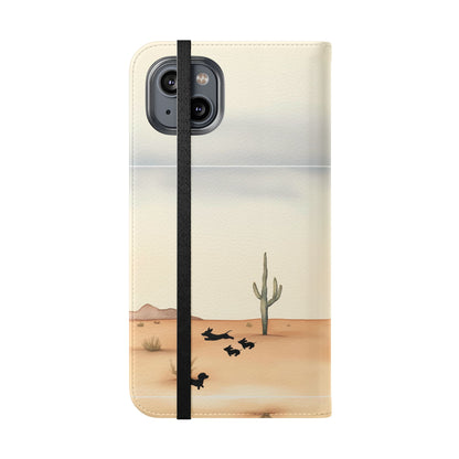 Salty Mustang Co. Lady Puncher Flip Wallet Phone Case (Samsung & iPhone)