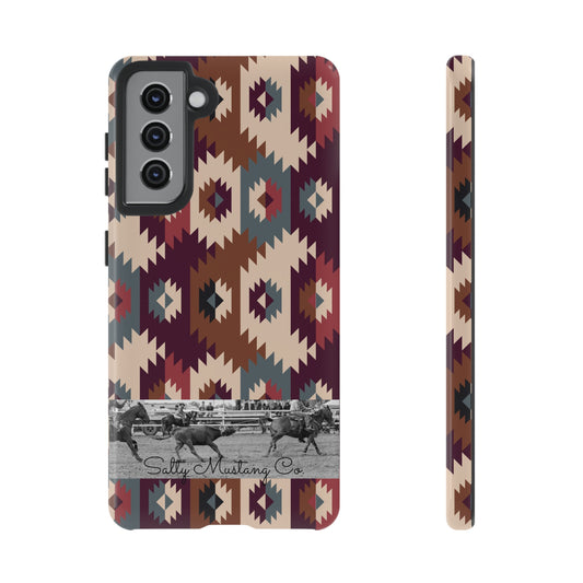 Southwest Pattern Team Roper Band Samsung Tough Cases