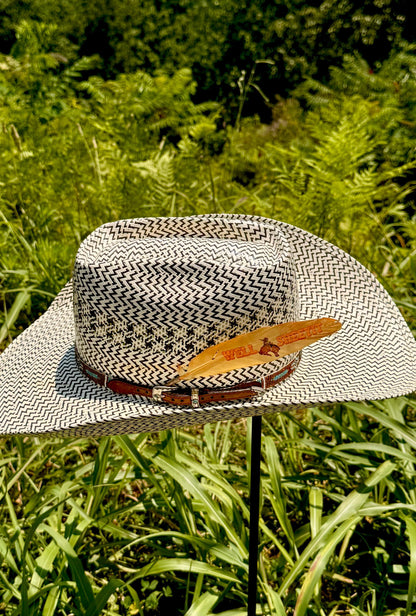 Well Sheeyit Bronc Rider Western Hat Feather
