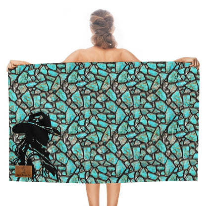 Kingman Turquoise Cowgirl Beach Towel