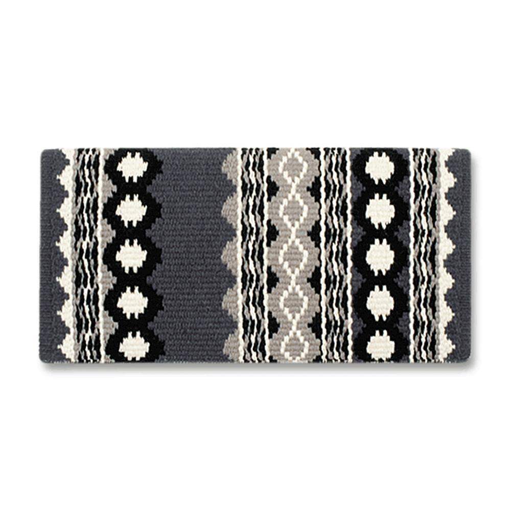 1423-12 Riverland 36x34 New Zealand Wool Saddle Blanket GREY WHT