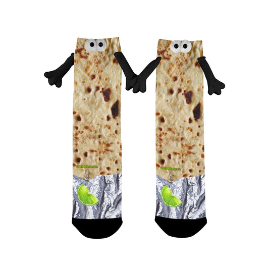 Tortilla & Lime Holding Hands Socks (Children)