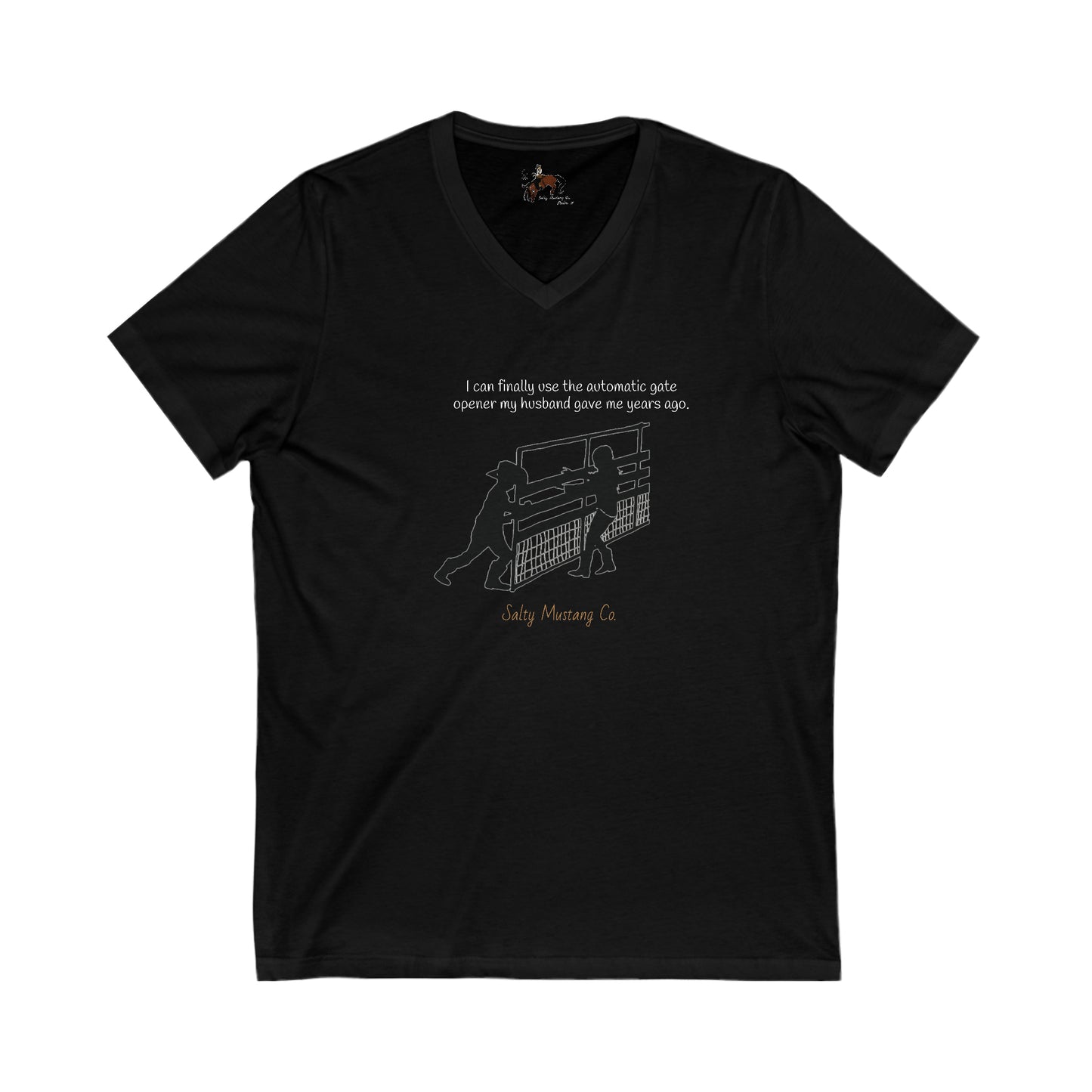 Automatic Gate Opener (For Wife) Short Sleeve V-Neck Tee