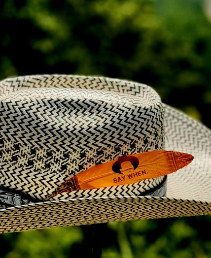 Say When Western Hat Feather