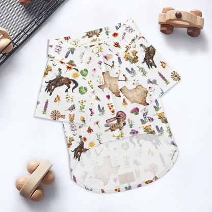 Spring Time In Texas Button Down Pet Shirt
