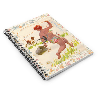 Hilda Chasing The Milk Spiral Notebook - Ruled Line