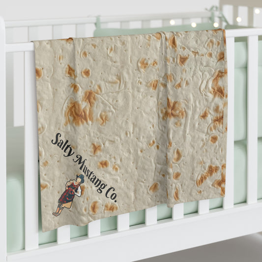 Salty Mustang Co. Tortilla Print Baby Swaddle Blanket