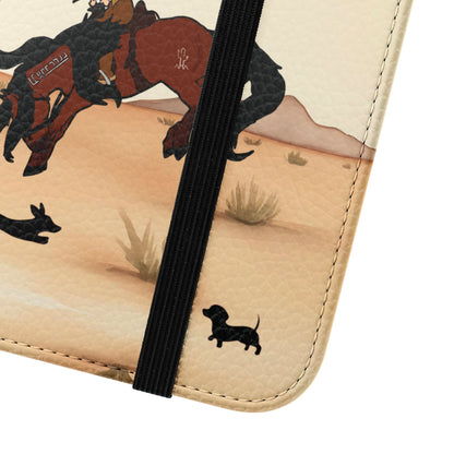 Salty Mustang Co. Lady Puncher Flip Wallet Phone Case (Samsung & iPhone)