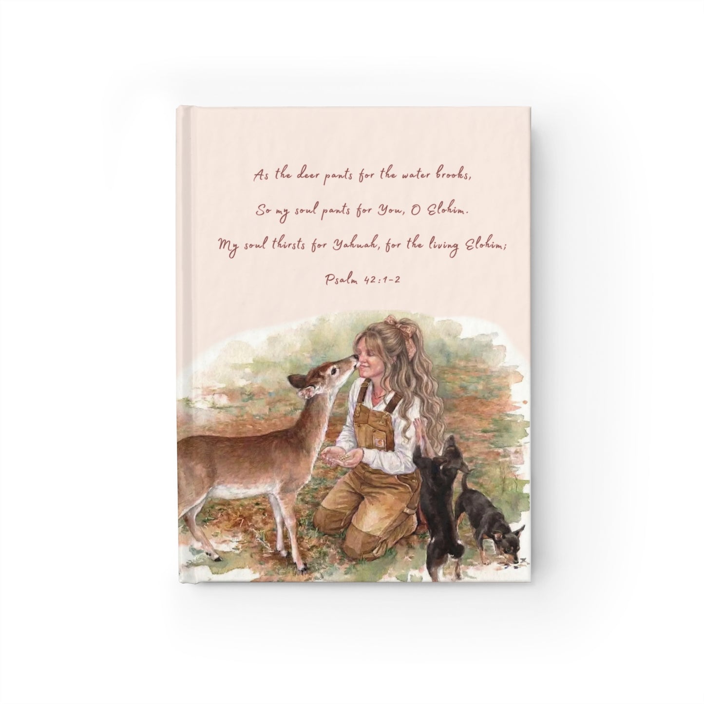As The Deer Pants For The Water Journal - Ruled Line