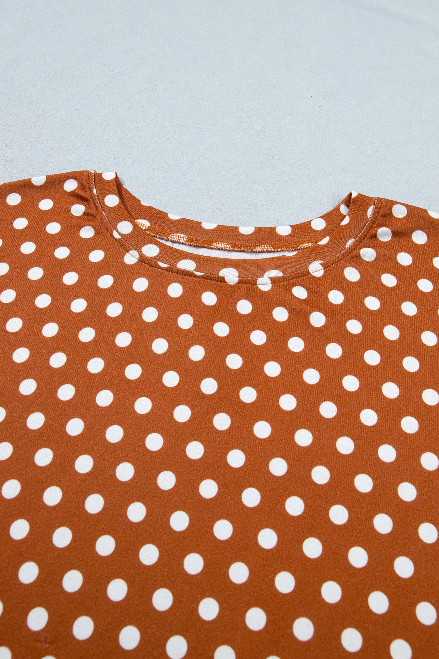 Plus Size Polka Dot Tee & Loose Shorts Set