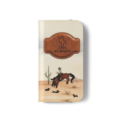 Salty Mustang Co. Lady Puncher Flip Wallet Phone Case (Samsung & iPhone)