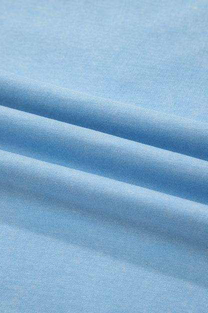 Mineral Wash V-Neck Tee & Skort Set