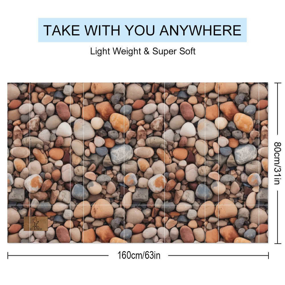 Light River Stone Beach Towel