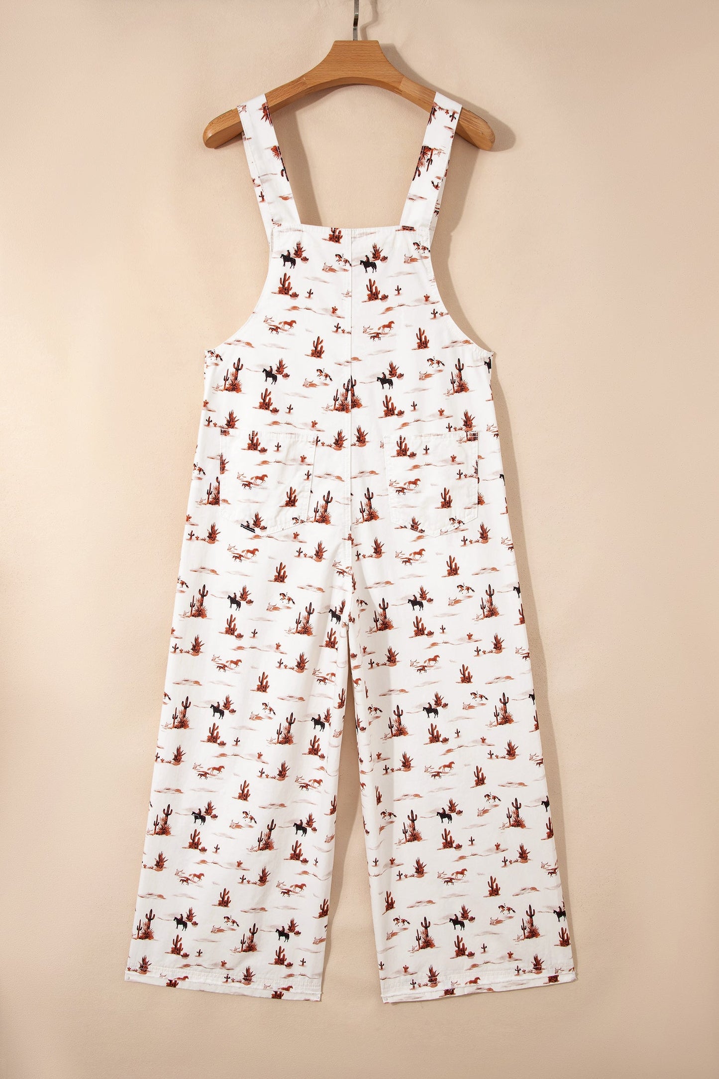 Western Adjustable Buttoned Strap Dungaree Jumpsuit