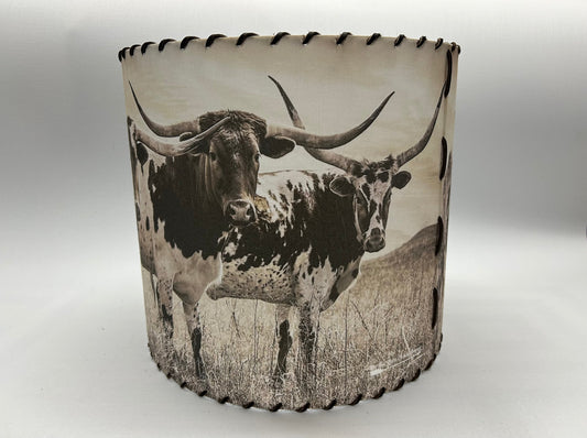 Longhorn Trio Lampshade