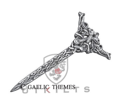 Kilt Pin – InverLoch, Book of Kells, Interlaced Beasts
