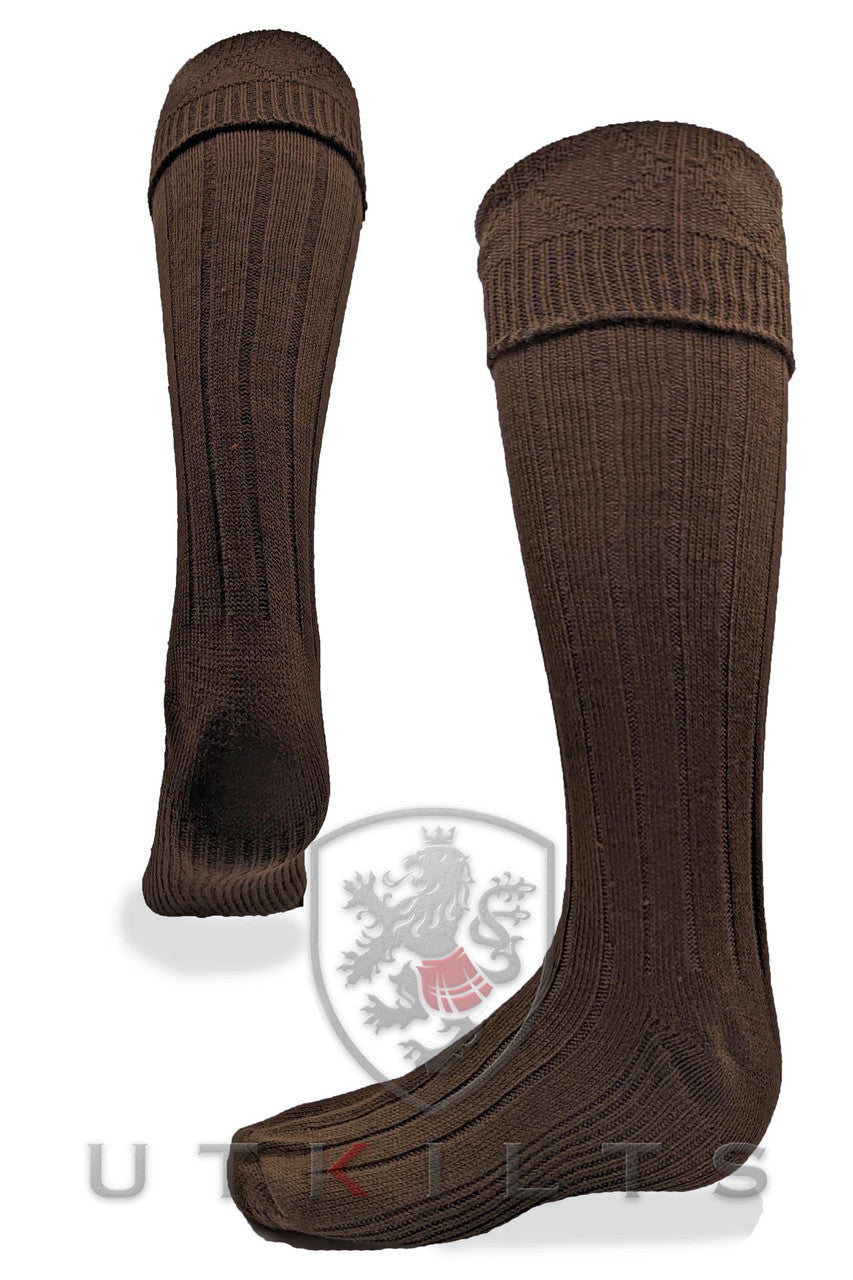 Kilt Hose – Heritage, Dark Brown