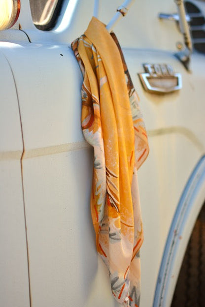 Longhorn Open Range: Large 100% Mulberry Silk 35x35 Cowgirl Wild Rag Western Scarf