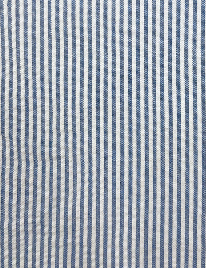 Scout for Loco Lindo 40s Style Denim Blue Seersucker Willow Dress