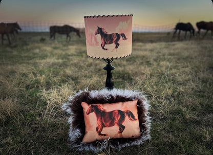 Wild Horse Orange Sherbet Lampshade