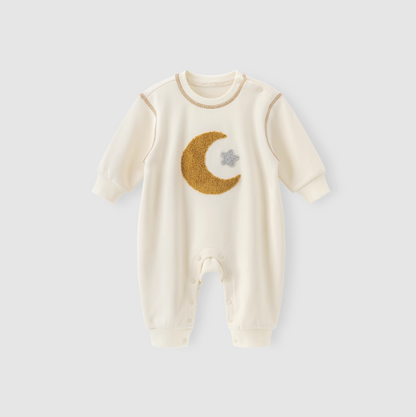 Fuzzy Patch Contrast Jumpsuit