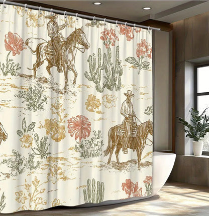 Vintage Cowboy Shower Curtain