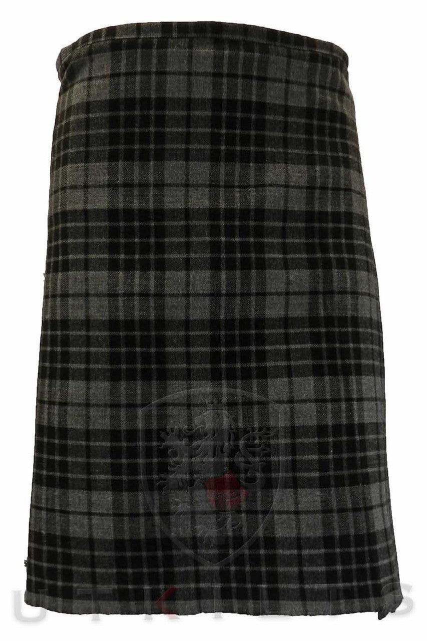Traditional Kilt – Premium 6–8 Yard Wool, Gray Watch