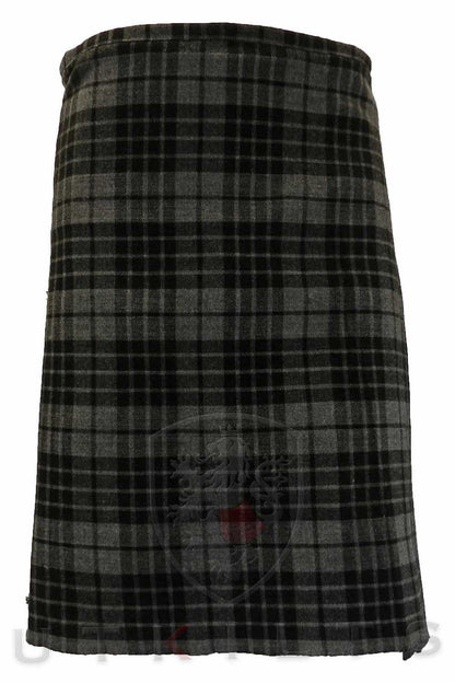 Traditional Kilt – Premium 6–8 Yard Wool, Gray Watch