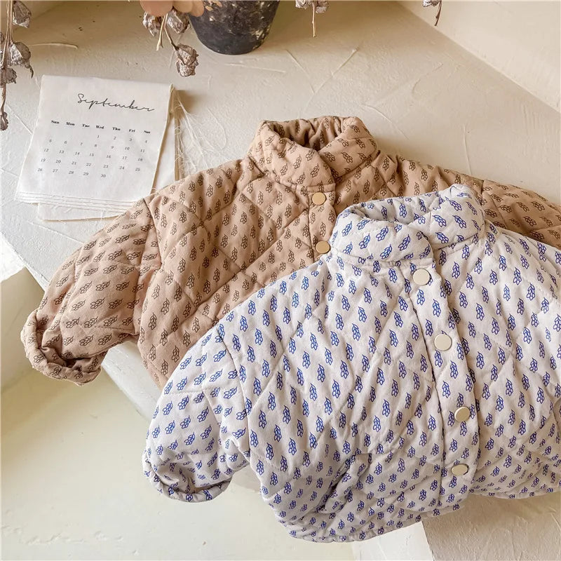 Printed Padded Quilted Jacket