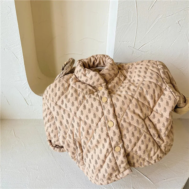 Printed Padded Quilted Jacket