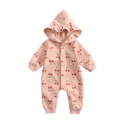 Hooded Cherry Jumpsuit