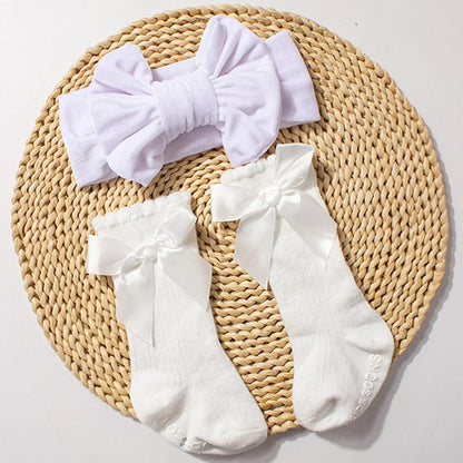 Velvet Headband Socks Set